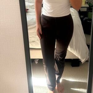 Brown jcrew trousers with button